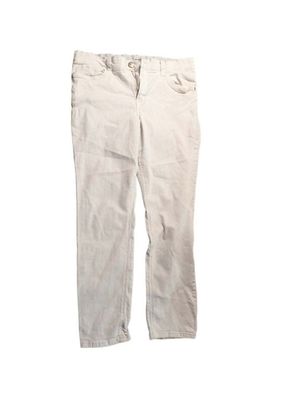 Liz Claiborne White Denim Jeans Straight Leg